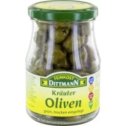 Kräuter Oliven Grün Ohne Stein 170G