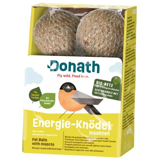 Vogelfutter Energie Knödel Insekten Bio-Netz 600G