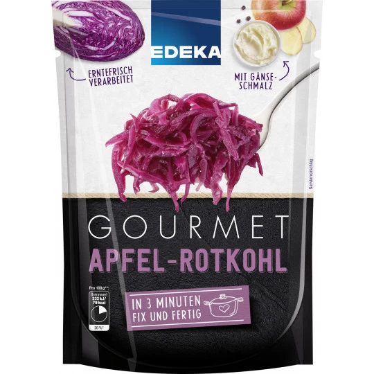 Gourmet Apfelrotkohl Mit Gänseschmalz 400G