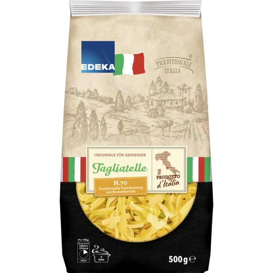 Italia Nudeln Tagliatelle Gelb 500G