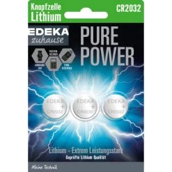 Zuhause Pure Power Lithium Knopfzelle CR2032 3ST
