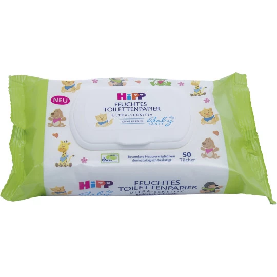 Hipp Babysanft Feuchtes Toilettenpapier 50ST