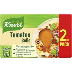 Knorr Tomaten Soße Ergibt 2x 250ML 76G