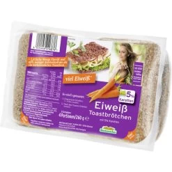 Eiweiß Toastbrötchen Mit Karotten 4x 65G