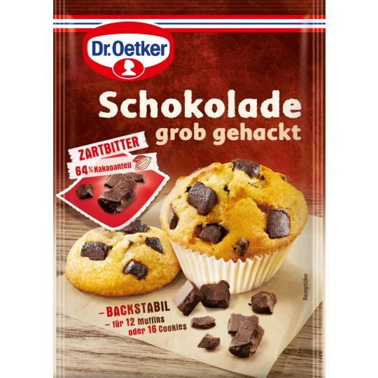 Dr. Oetker Schokolade Grob Gehackt 100G