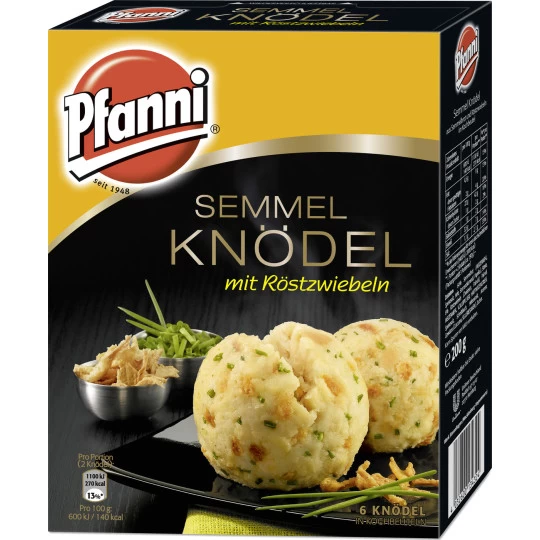 Semmel Knödel Mit Röstzwiebeln Im Kochbeutel - 6 Knödel 200G