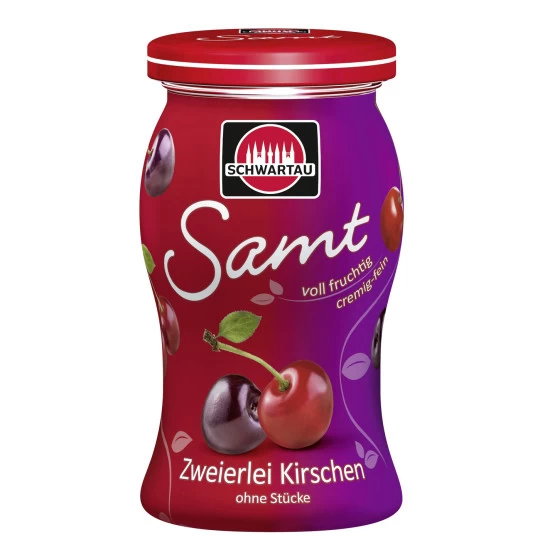 Samt Zweierlei Kirschen 270G